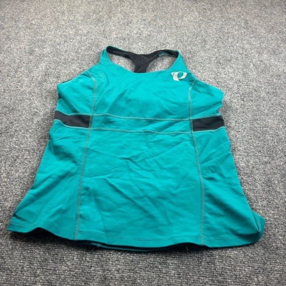 PEARL IZUMI Women’s Teal/Black Racerback Athletic Tank Top size: Medium - Picture 1 of 8